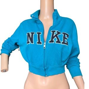 Nike Cropped Zippered Sweater